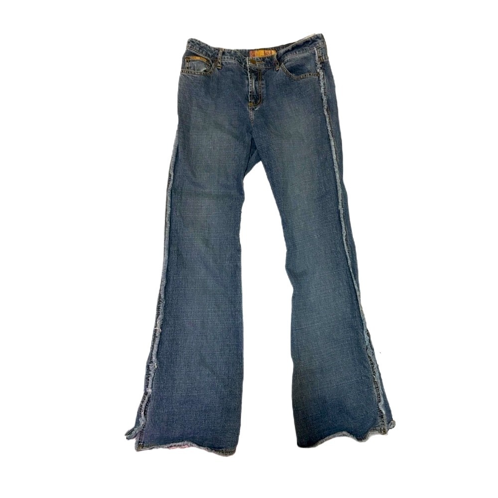 LEI Vintage Women's Blue Flared Jeans